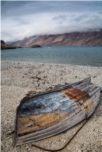 A boat in greenland = copyright north winds photography
