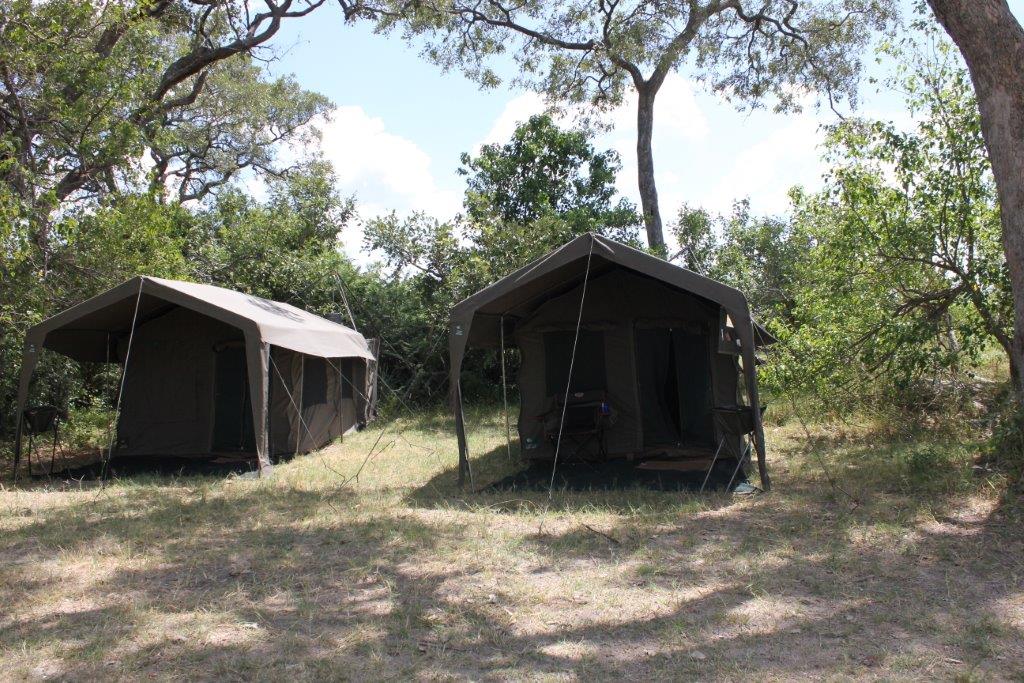 The tent on a mobile safari in Botswana
