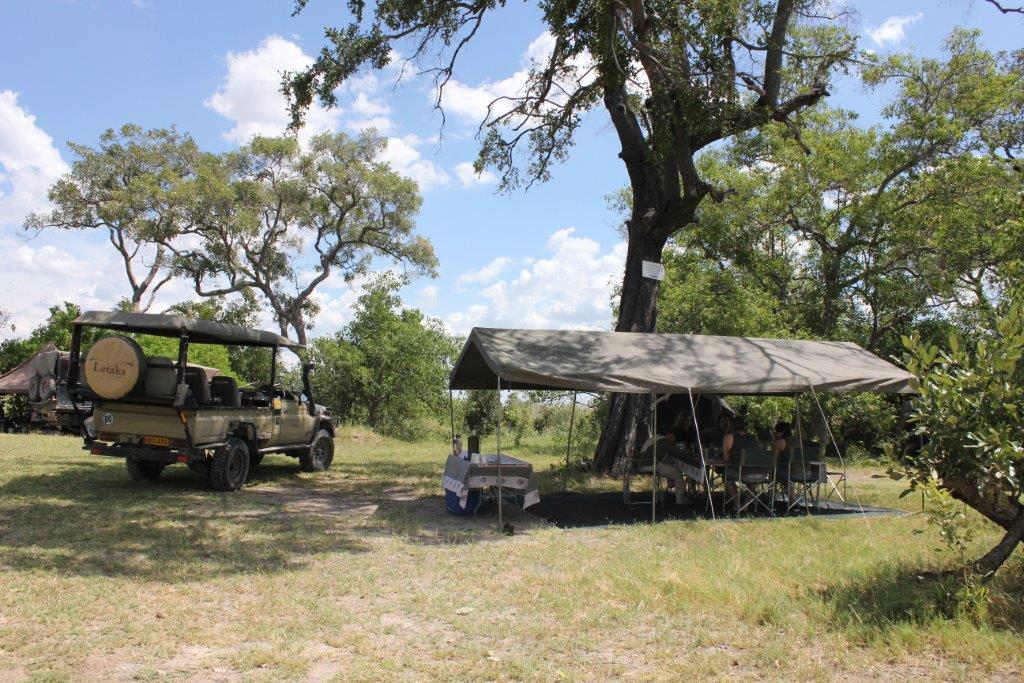 Camping on a mobile safari in Botswana
